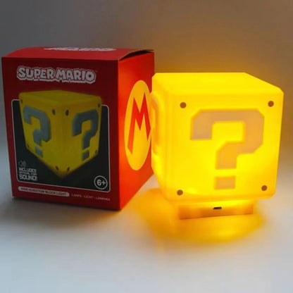 LED Question Mark Night Light Super Mario Bros Games Toy Children Night Light Bedroom Table Lamp USB Charging Kids Birthday Gift